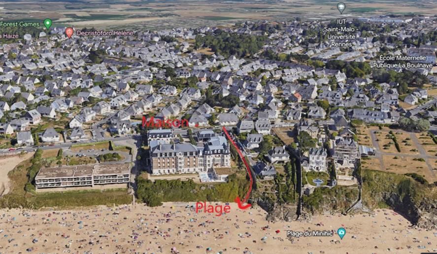Villa Les Mouettes, Au Bord De La Mer. Saint-Malo Exteriér fotografie